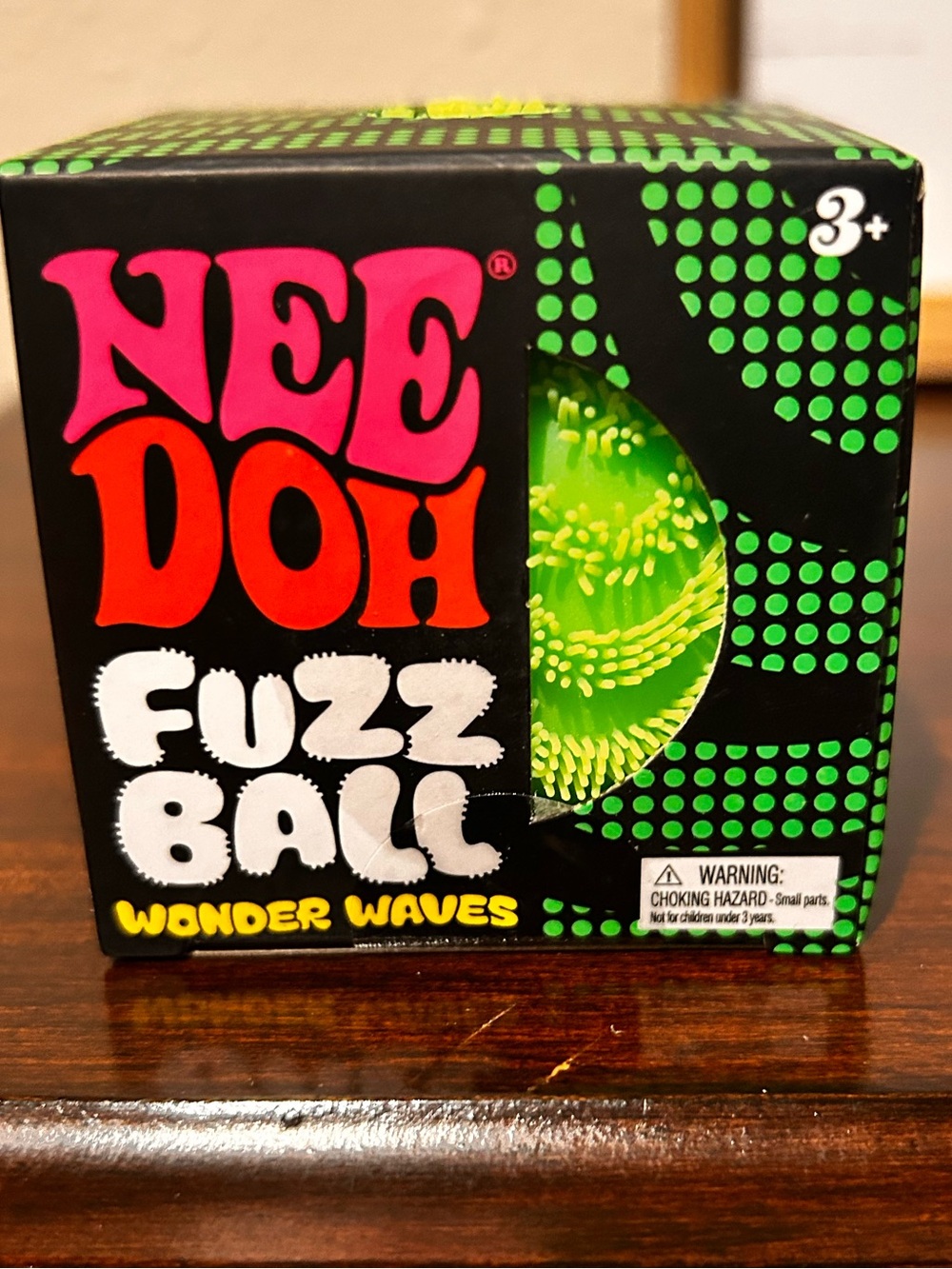 Needoh Fuzz Ball Wonder Waves - Green. New. Authentic